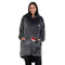 Snuggs Blanket Hoodie Dark Grey Christmas Ho Ho Ho Pocket